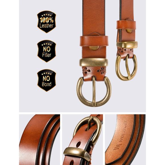 Full Grain Leather Belt For Women,1.1\